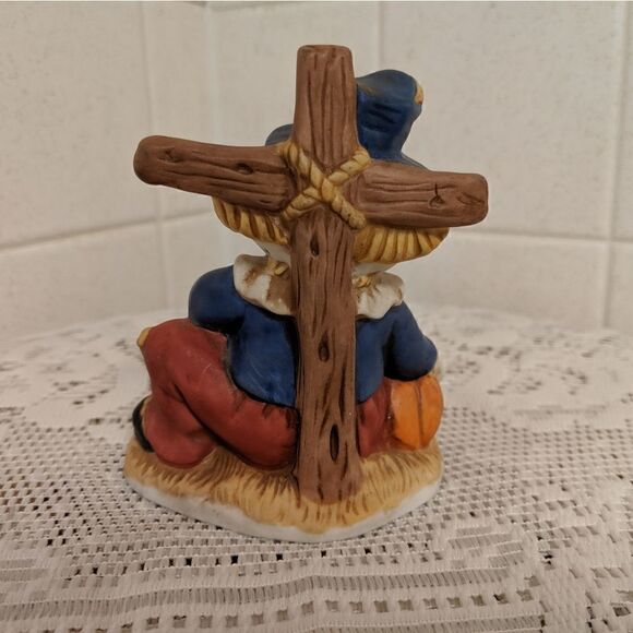 Vintage Home Interiors Scarecrow Figurine Fall Autumn Halloween - Picture 3 of 4